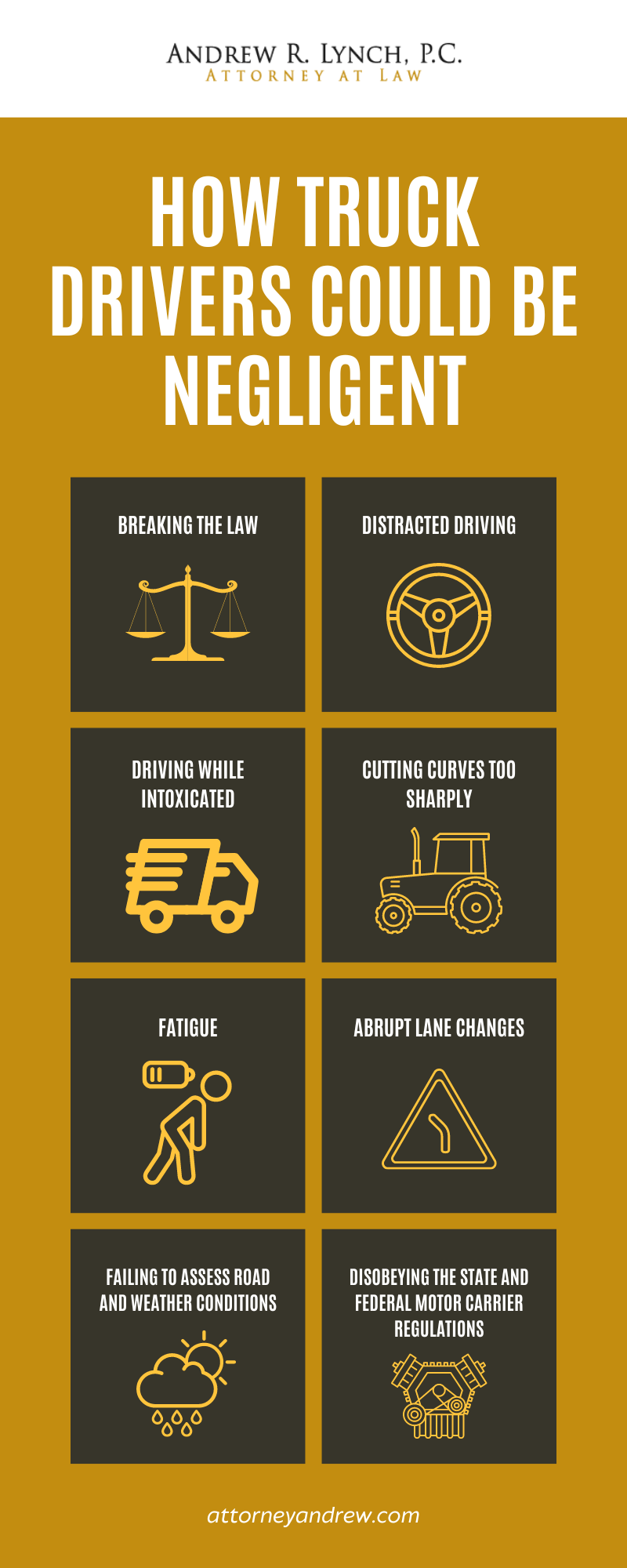 How Truck Drivers Could Be Negligent Infographic
